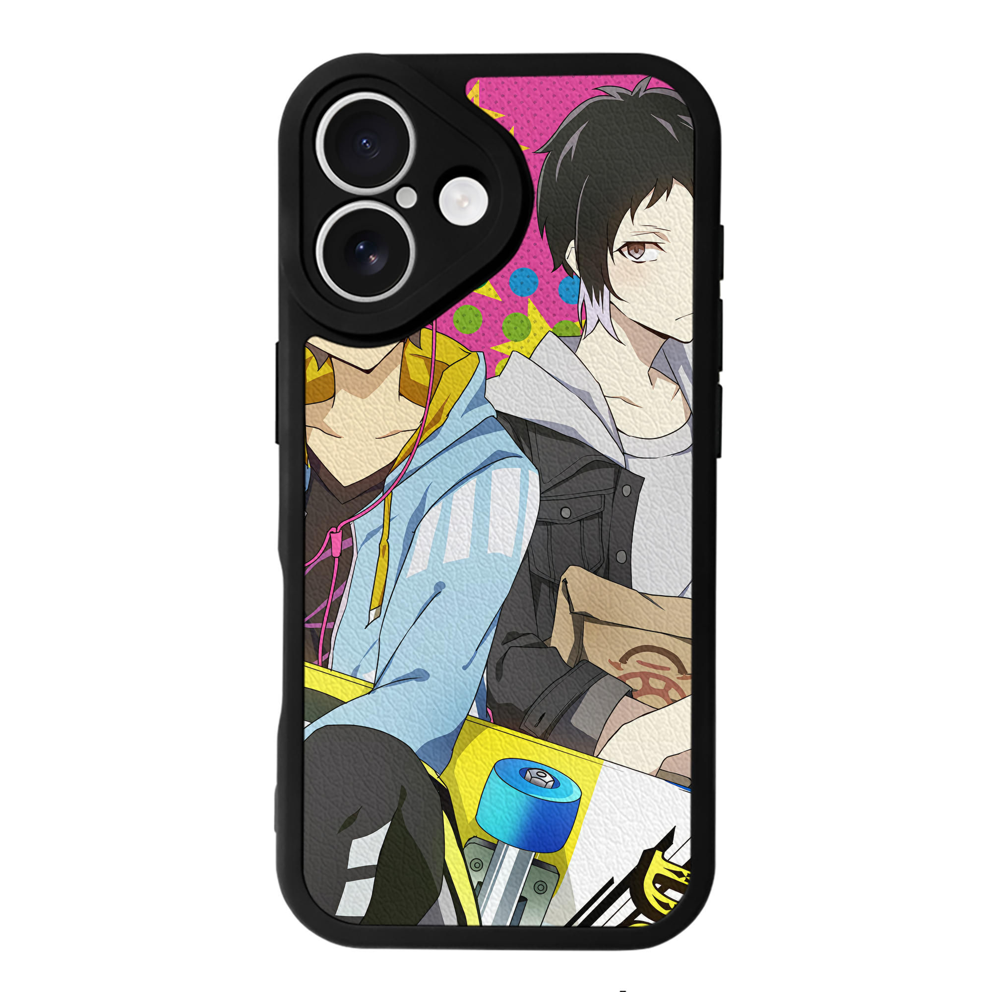 （画像用） 文豪ストレイドッグス Bungo Stray Dogs 【iPhone 16シリーズ対応】シリコンスマホケース（レザー調） 材質：シリコン
